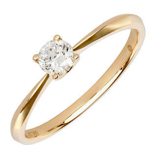 1/4 Carat Diamond Solitaire Ring.