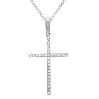 White Gold Diamond Cross.