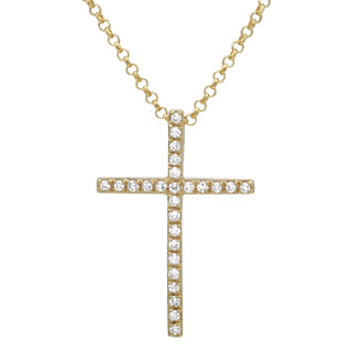 Diamond Cross Necklace.