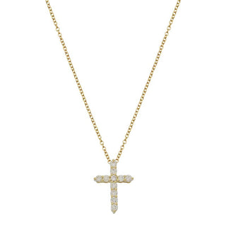Floating Cross Pendant Necklace.