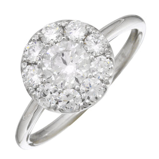 Diamond Halo Engagement Ring.
