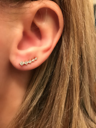 Diamond Climber Earrings.