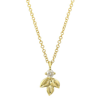 Leaf Diamond Necklace.