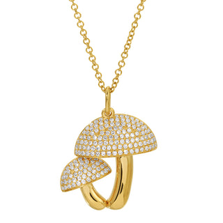 Mushrooms Pendant Necklace - ECOMARK Diamonds