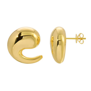 Mini Asterisk Stud Earrings Light Weight Gold - ECOMARK Diamonds