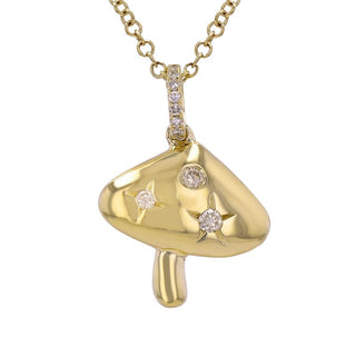 Mushroom Diamond Necklace - ECOMARK Diamonds