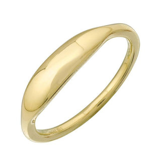14k Gold Signet Ring.