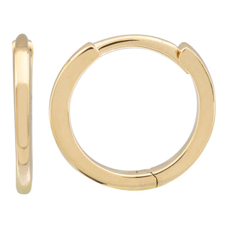 Smooth Gold Hoops 11mm.