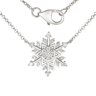 Diamond Snowflake Necklace.