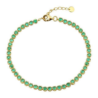 Color Gemstone Tennis Bracelet.