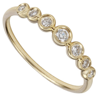 14k Yellow Gold ECOMARK® Created Diamond Layer Ring (1/5 cttw, E-F Color, VS2-SI1 Clarity) - ecomarkdiamonds