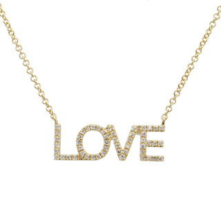Love Pendant Necklace.