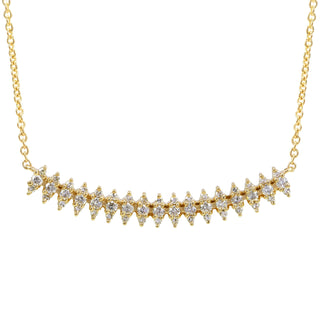 Marquise Arch Bar Necklace.
