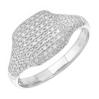 Diamond Signet Ring.