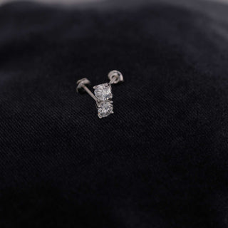 1 Carat 4-Prong Lab Diamond Stud Earrings.