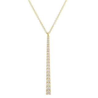 Slimming Long Diamond Pendant Necklace.