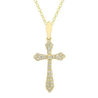 Diamond Pave Cross Pendant.