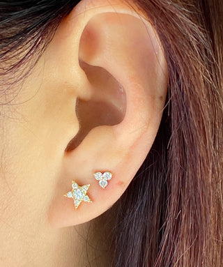Diamond Splash Single Earring.