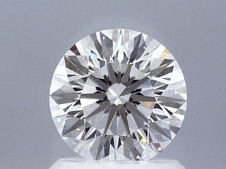 1.26 Carat Round Brilliant Super Ideal Lab Grown Diamond, Certified E-VS1-3EX-10 H&A.