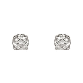 1/3 Carat Diamond Solitaire Stud Earrings.