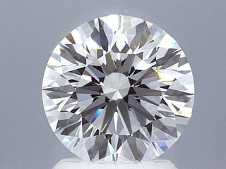 2.1 Carat Round Brilliant Super Ideal Lab Grown Diamond, Certified E-VS1-3EX-10 H&A.