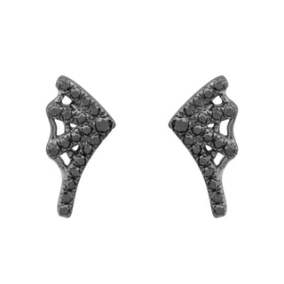 Black Cob Web Earrings.