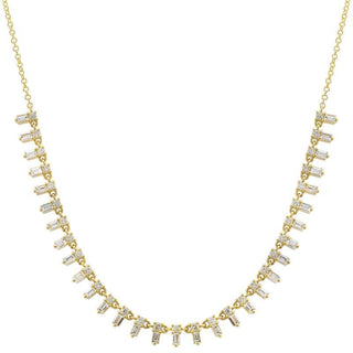 Baguette Point Strand Necklace.