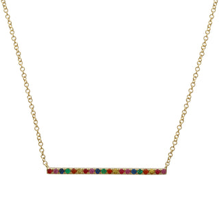 Rainbow Sapphire Necklace.