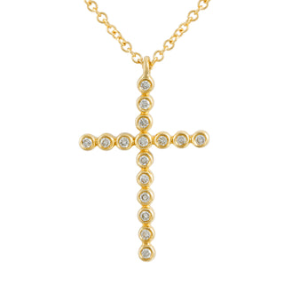 Bezel Cross Necklace.