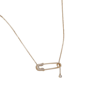 Safety Pin Lariat Necklace.