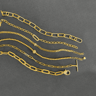 Diamond Paper Clip Chain Toggle Bracelet.