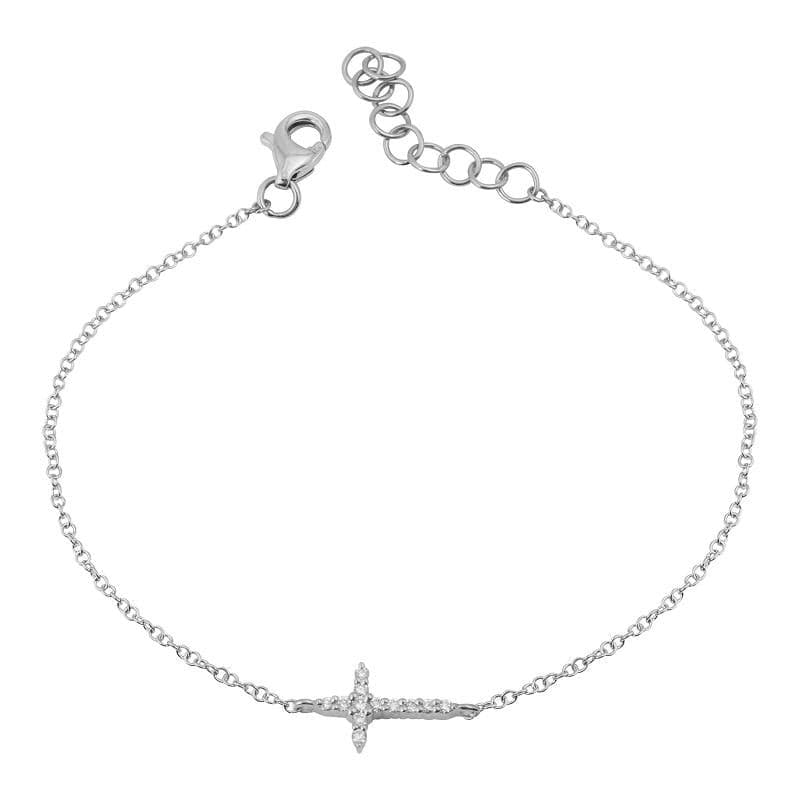 Cross Bracelet in Sterling Silver - Desert Diamonds Jewelry