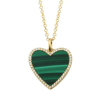 Diamond Turquoise Heart Pendant.