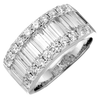 Luxe Wide Band Diamond Ring.