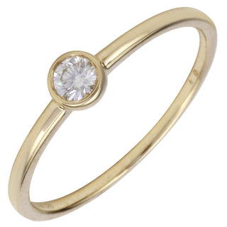 Bezel Solitaire Stack Ring.