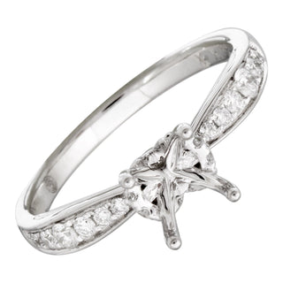 Pinched Channel Solitaire Engagement Ring Setting.