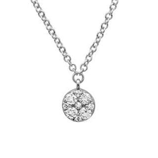 Mini Diamond Cluster Necklace.