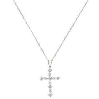 1/2 Carat Lab Grown Diamond Cross Necklace.