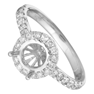 Semi-Mount Halo Engagement Ring.