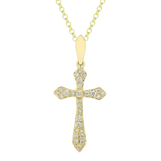 Diamond Pave Cross Pendant.