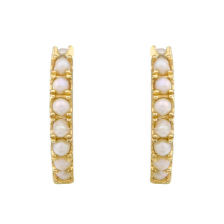 Pearl Beaded Earrings 11mm.