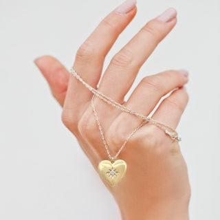 Heart Locket Necklace.