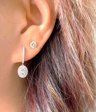 1/2 Carat Diamond Stud Earrings.