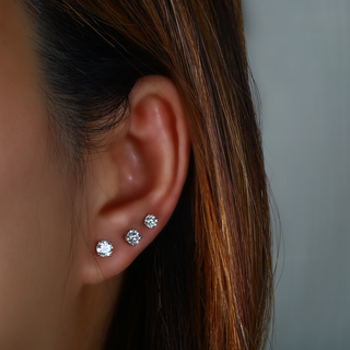 Diamond Stud Earrings 3/8 Carat.