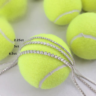 3 Prong Set Diamond Tennis Necklace.