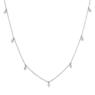 7 Diamond Charm Necklace.