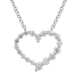 Diamond Open Heart Pendant.